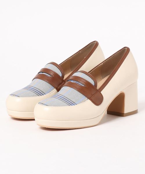 byあしながおじさん（バイアシナガオジサン）の「〈ｂｙあしながおじさん〉ローファーパンプス（ローファー・レディース・ブラック/ブラウン/ブルー/ワインレッド・22.5cm/23.5cm/24.5cm/23.0cm/24.0cm）」の4枚目の写真