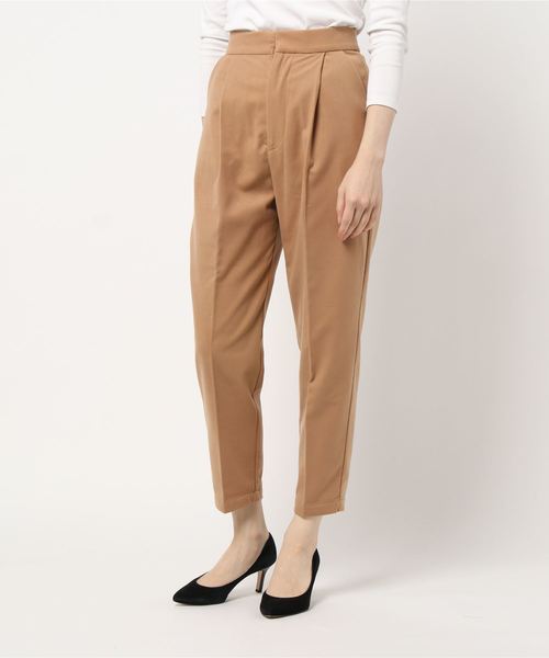 STYLEBLOCK(スタイルブロック)の「ツイル起毛テーパードパンツ(その他パンツ・レディース・ホワイト/ライトグレー/ベージュ/ピンク/ミント/ブラック・M)」の4枚目の写真