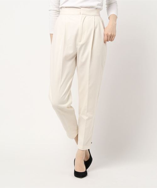 STYLEBLOCK(スタイルブロック)の「ツイル起毛テーパードパンツ(その他パンツ・レディース・ホワイト/ライトグレー/ベージュ/ピンク/ミント/ブラック・M)」の2枚目の写真