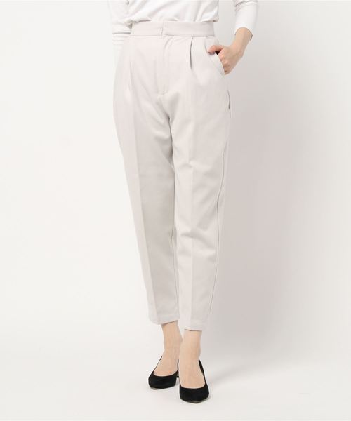 STYLEBLOCK(スタイルブロック)の「ツイル起毛テーパードパンツ(その他パンツ・レディース・ホワイト/ライトグレー/ベージュ/ピンク/ミント/ブラック・M)」の3枚目の写真