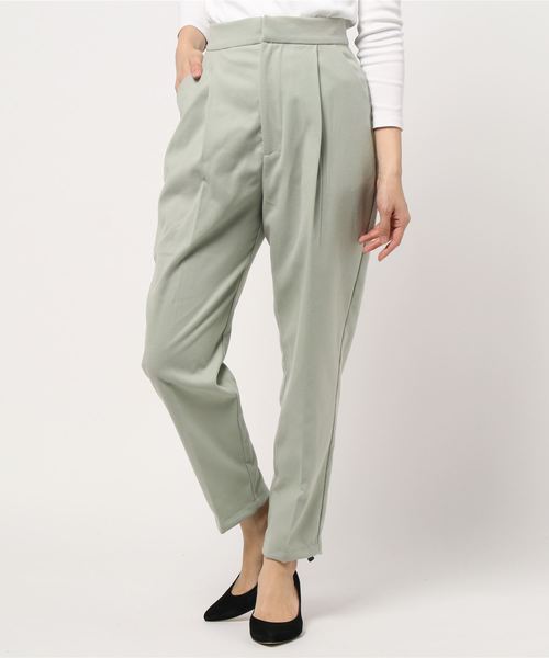 STYLEBLOCK(スタイルブロック)の「ツイル起毛テーパードパンツ(その他パンツ・レディース・ホワイト/ライトグレー/ベージュ/ピンク/ミント/ブラック・M)」の5枚目の写真