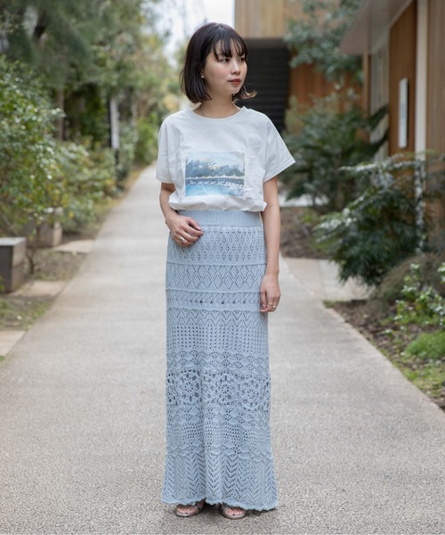 flower（フラワー）の「サニークロシェットスカート（スカート