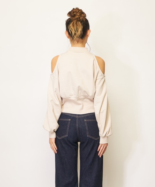 SPIRALGIRL（スパイラルガール）の「シェイキーカラートップス（Tシャツ/カットソー・レディース・ベージュ/ピンク/ミント/ブラック・FREE）」の6枚目の写真