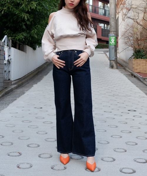 SPIRALGIRL（スパイラルガール）の「シェイキーカラートップス（Tシャツ/カットソー・レディース・ベージュ/ピンク/ミント/ブラック・FREE）」の17枚目の写真