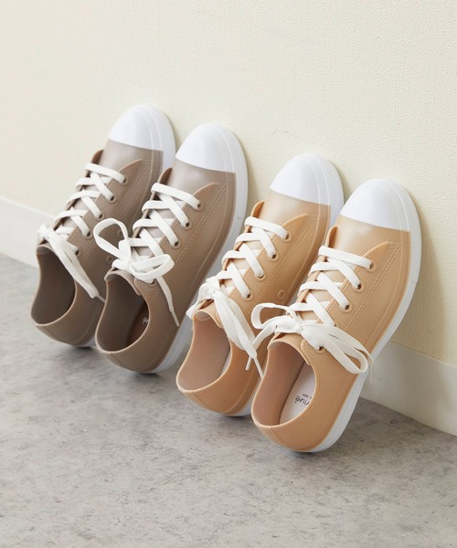 menue（メヌエ）の「完全防水スニーカー レインシューズ レインスニーカー（レインシューズ・レディース・ホワイト/ブラック/グレー系その他/グレー/ベージュ/ブラック×ホワイト/グレイッシュベージュ・LL/M/L/S/XS/3L）」の9枚目の写真