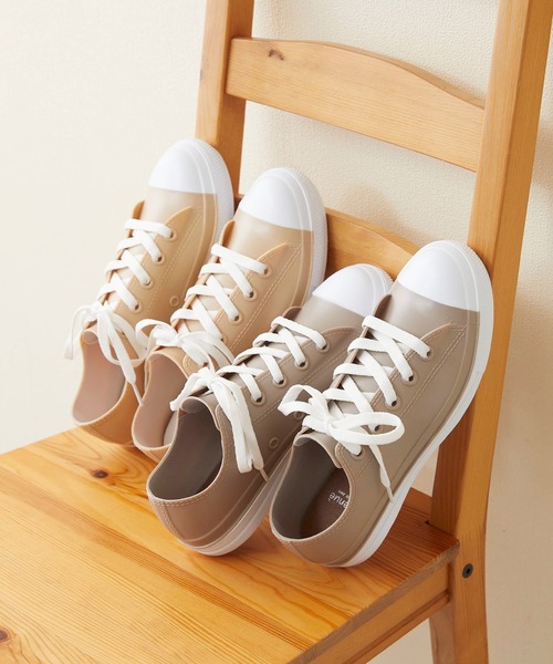 menue（メヌエ）の「完全防水スニーカー レインシューズ レインスニーカー（レインシューズ・レディース・ホワイト/ブラック/グレー系その他/グレー/ベージュ/ブラック×ホワイト/グレイッシュベージュ・LL/M/L/S/XS/3L）」の18枚目の写真