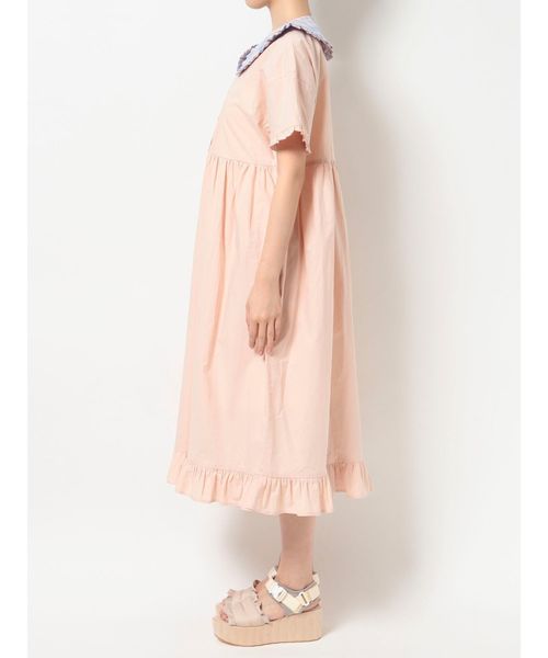 merry jenny（メリージェニー）の「チェックフリルカラーワンピース（ワンピース・レディース・ピンク/ライトブルー/ベージュ・FREE）」の16枚目の写真