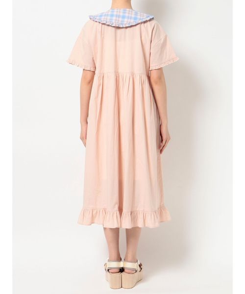 merry jenny（メリージェニー）の「チェックフリルカラーワンピース（ワンピース・レディース・ピンク/ライトブルー/ベージュ・FREE）」の17枚目の写真