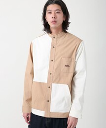 MEI | MEI(メイ)別注ストレッチオックススナップボタンバンドカラーシャツ(その他⇒WEB限定カラー)(シャツ/ブラウス)