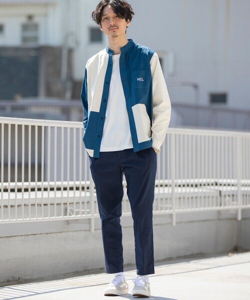 MEI（メイ）の「MEI（メイ）別注ストレッチオックススナップボタンバンドカラーシャツ(その他⇒WEB限定カラー)（シャツ/ブラウス・メンズ・ベージュ/ネイビー/その他1・LARGE/MEDIUM/SMALL/X-LARGE）」の20枚目の写真