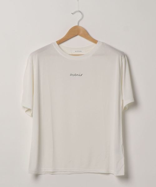 archives（アルシーヴ）の「サンドウォッシュロゴT（Tシャツ/カットソー・レディース・オフホワイト/グリーン/チャコールグレー/レッド系その他・MEDIUM）」の9枚目の写真