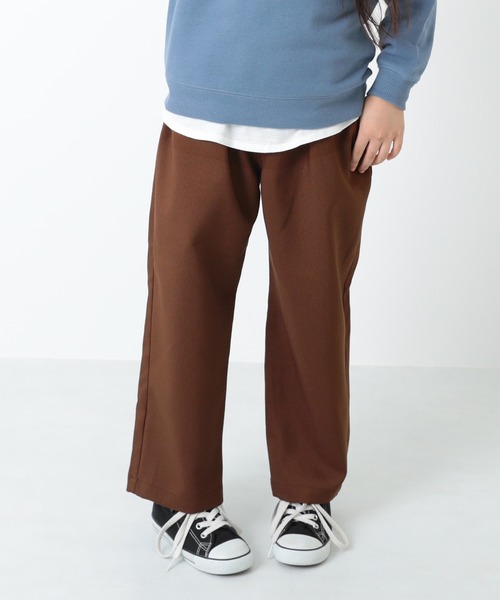 devirock（デビロック）の「ワイドスラックスパンツ（その他パンツ・キッズ・ダークブラウン/グレー/ダークパープル/ブラウン系その他・110cm/100cm/120cm/130cm/140cm/150cm/160cm）」の3枚目の写真