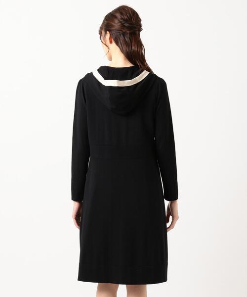 トッカ 洗える WHALE ニットロングカーディガン パーカー リボン 20SS TOCCA(トッカ)の「【洗える!】WHALE ロングカーディガン