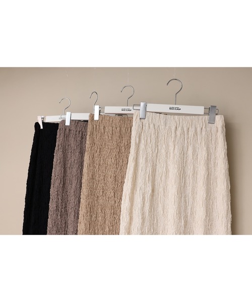 one after another NICE CLAUP（ワンアフターアナザーナイスクラップ）の「しぼしぼタイトスカート（スカート・レディース・ブラック/ベージュ/アイボリー/モカ・FREE）」の22枚目の写真