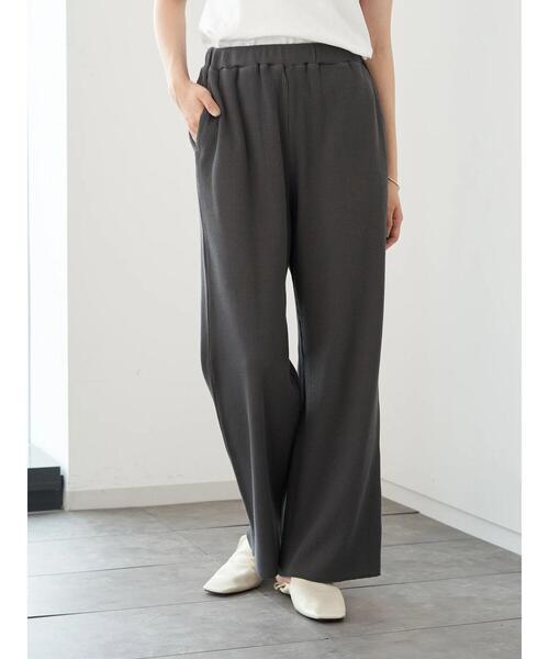 AMERICAN HOLIC(アメリカンホリック)の「ラクラクワッフルワイドパンツ *(その他パンツ・レディース・チャコールグレー/ベージュ系その他2・M/L)」の4枚目の写真