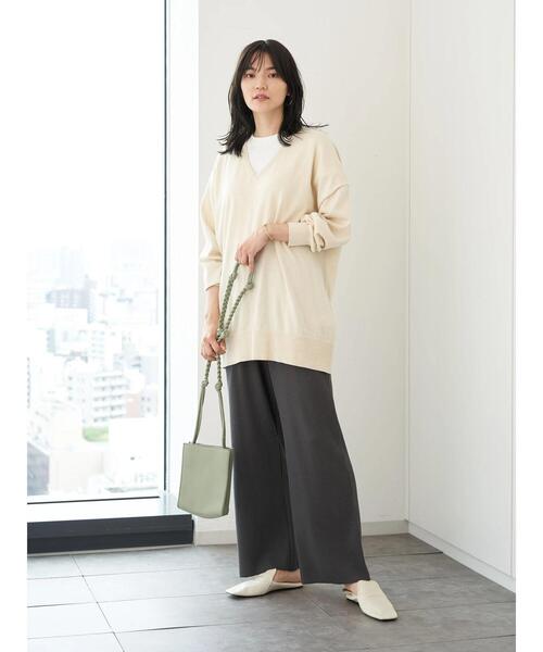 AMERICAN HOLIC(アメリカンホリック)の「ラクラクワッフルワイドパンツ *(その他パンツ・レディース・チャコールグレー/ベージュ系その他2・M/L)」の17枚目の写真