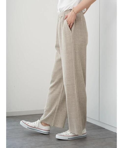 AMERICAN HOLIC(アメリカンホリック)の「ラクラクワッフルワイドパンツ *(その他パンツ・レディース・チャコールグレー/ベージュ系その他2・M/L)」の5枚目の写真