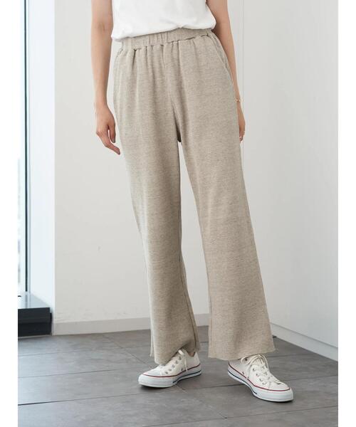 AMERICAN HOLIC(アメリカンホリック)の「ラクラクワッフルワイドパンツ *(その他パンツ・レディース・チャコールグレー/ベージュ系その他2・M/L)」の1枚目の写真