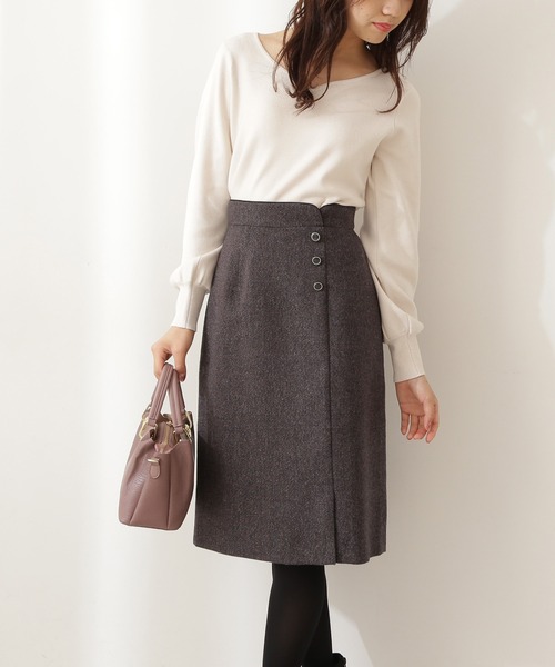 ラメツイードタイトスカート　プロポ PROPORTION BODY DRESSING（プロポーションボディドレッシング