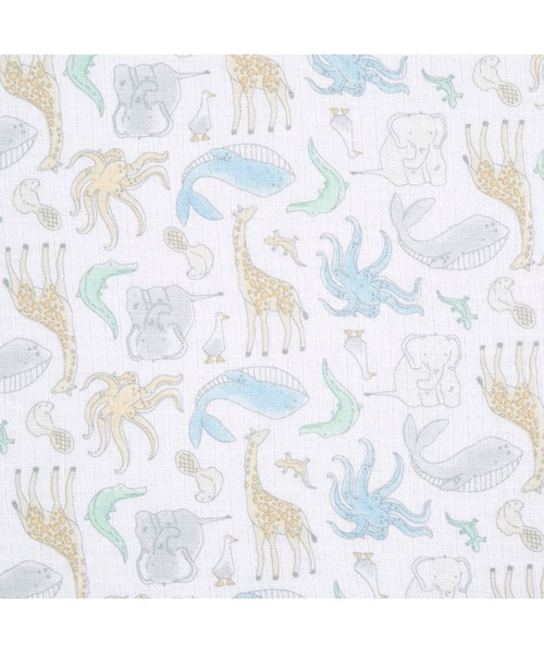 aden + anais essentials（エイデンアンドアネイエッセンシャルズ）の「スナップビブ 3枚入り（スタイ/よだれかけ・キッズ・グレー×ホワイト/ホワイト×ブルー/ホワイト×ピンク/ホワイト×ブラウン/セージグリーン/グリーン×ピンク/ホワイト×ライトグレー/ホワイト×イエロー/コーラルピンク・FREE）」の11枚目の写真