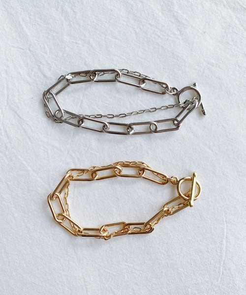 iso(イソ)の「ボリュームチェーンレイヤードブレスレット(ブレスレット・レディース・ゴールド/シルバー・FREE)」の19枚目の写真