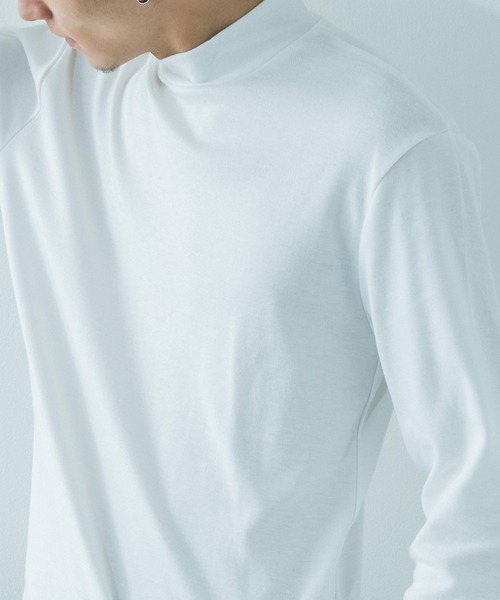 Ressaca(レサーカ)の「スムースハイネック 長袖 カットソー(Tシャツ/カットソー・メンズ・ホワイト/ブラック/ワイン/ベージュ・M/L)」の5枚目の写真