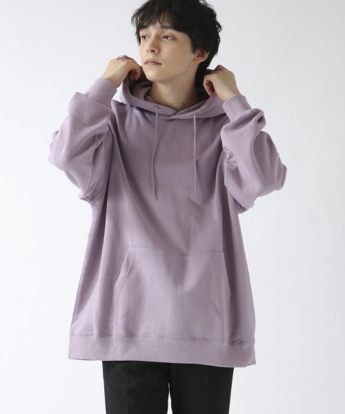 RAGEBLUE(レイジブルー)の「<撥水加工>アクアプロテック裏毛スウェットパーカー/930906(パーカー・メンズ・その他19/パープル/グリーン/オフホワイト・MEDIUM/LARGE)」の2枚目の写真