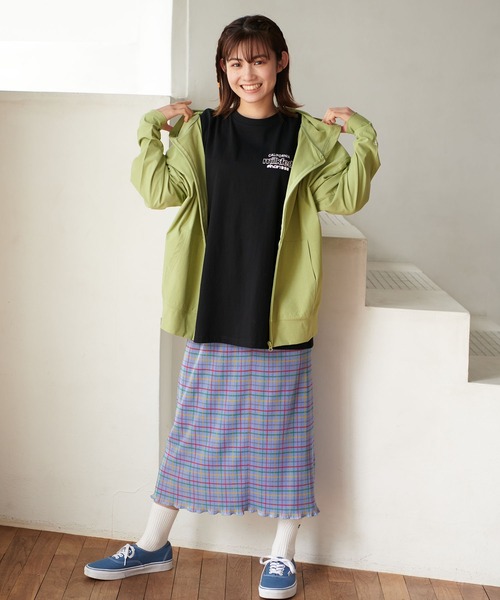 MILKFED.（ミルクフェド）の「PLAID PLEATED TIGHT SKIRT（スカート・レディース・グリーン/ピンク/ブルー・ONE SIZE）」の4枚目の写真