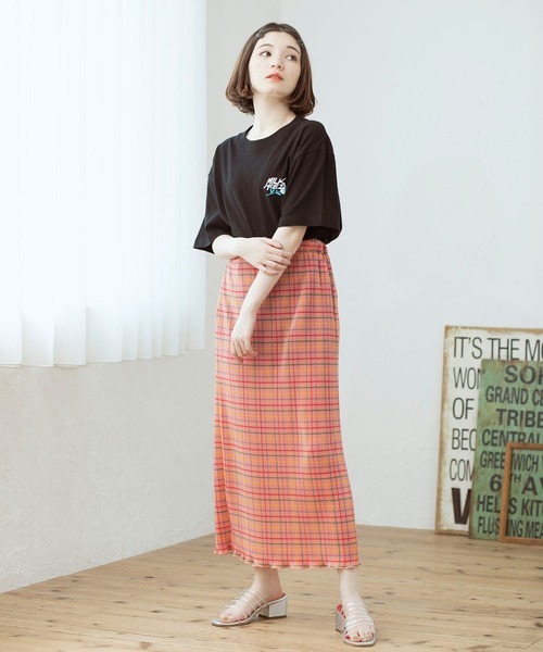 MILKFED.（ミルクフェド）の「PLAID PLEATED TIGHT SKIRT（スカート・レディース・グリーン/ピンク/ブルー・ONE SIZE）」の19枚目の写真