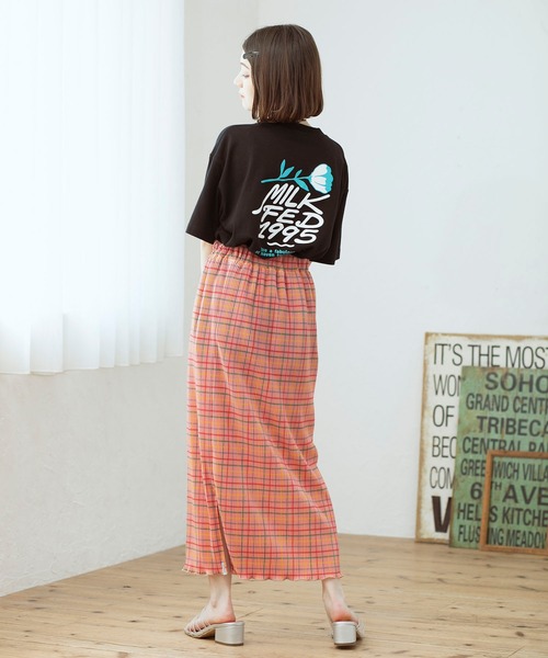 MILKFED.（ミルクフェド）の「PLAID PLEATED TIGHT SKIRT（スカート・レディース・グリーン/ピンク/ブルー・ONE SIZE）」の20枚目の写真