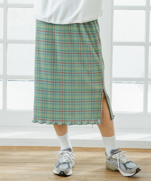 MILKFED.（ミルクフェド）の「PLAID PLEATED TIGHT SKIRT（スカート・レディース・グリーン/ピンク/ブルー・ONE SIZE）」の11枚目の写真