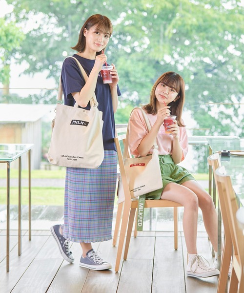 MILKFED.（ミルクフェド）の「PLAID PLEATED TIGHT SKIRT（スカート・レディース・グリーン/ピンク/ブルー・ONE SIZE）」の12枚目の写真