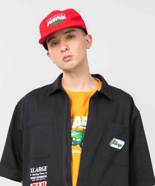 XLARGE（エクストララージ）の「SOUND LOGO 6PANEL CAP（キャップ・メンズ・ブラック/レッド/グリーン・ONE SIZE）」の6枚目の写真