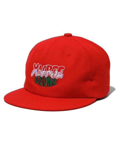XLARGE LAロゴキャップ ネイビー/レッド fit=scale-down,w=1200