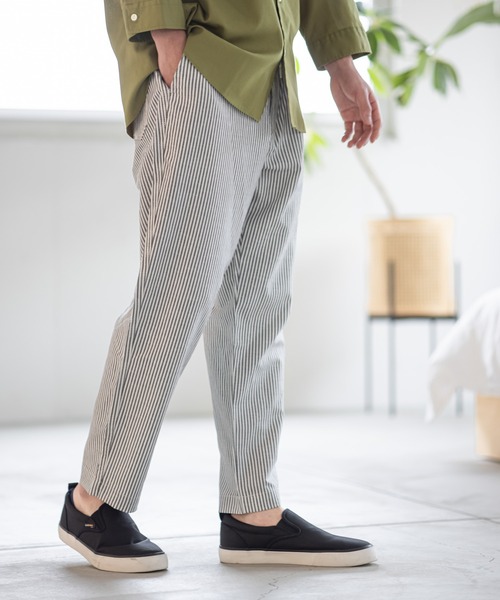 GLOBAL WORK(グローバルワーク)の「HYBRID LINENパンツ/928538(その他パンツ・メンズ・ネイビー/グリーン/スカイブルー/ベージュ/その他1・LARGE/MEDIUM/X-LARGE/SMALL)」の5枚目の写真
