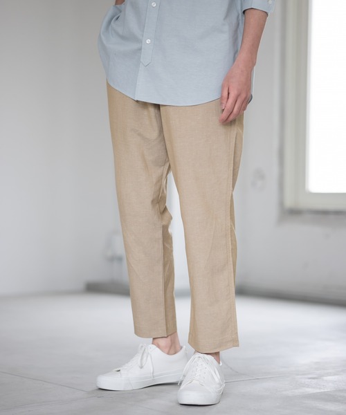 GLOBAL WORK(グローバルワーク)の「HYBRID LINENパンツ/928538(その他パンツ・メンズ・ネイビー/グリーン/スカイブルー/ベージュ/その他1・LARGE/MEDIUM/X-LARGE/SMALL)」の2枚目の写真