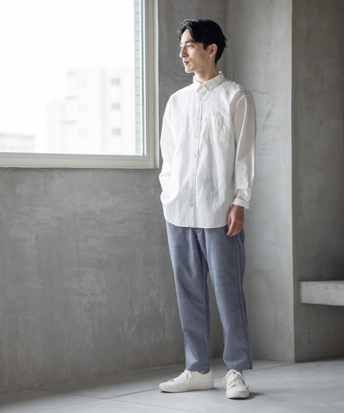 GLOBAL WORK(グローバルワーク)の「HYBRID LINENパンツ/928538(その他パンツ・メンズ・ネイビー/グリーン/スカイブルー/ベージュ/その他1・LARGE/MEDIUM/X-LARGE/SMALL)」の15枚目の写真