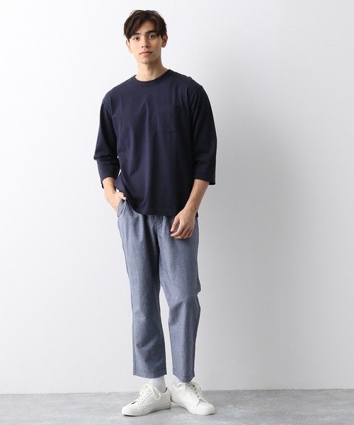GLOBAL WORK(グローバルワーク)の「HYBRID LINENパンツ/928538(その他パンツ・メンズ・ネイビー/グリーン/スカイブルー/ベージュ/その他1・LARGE/MEDIUM/X-LARGE/SMALL)」の19枚目の写真