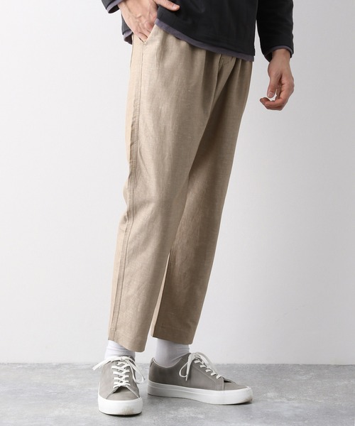 GLOBAL WORK(グローバルワーク)の「HYBRID LINENパンツ/928538(その他パンツ・メンズ・ネイビー/グリーン/スカイブルー/ベージュ/その他1・LARGE/MEDIUM/X-LARGE/SMALL)」の6枚目の写真