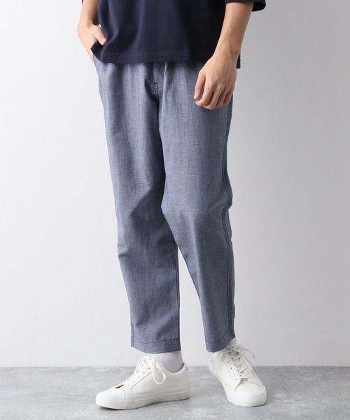 GLOBAL WORK(グローバルワーク)の「HYBRID LINENパンツ/928538(その他パンツ・メンズ・ネイビー/グリーン/スカイブルー/ベージュ/その他1・LARGE/MEDIUM/X-LARGE/SMALL)」の8枚目の写真