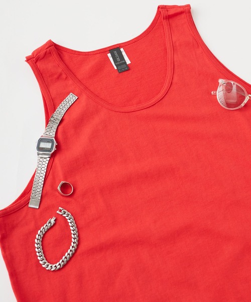 GILDAN(ギルダン)の「【GILDAN / ギルダン】USA ウルトラコットン タンクトップ ノースリーブ綿100% 無地タンク G220(タンクトップ・メンズ・グレー/ホワイト/ブラック/ネイビー/ロイヤルブルー/レッド・XL/S/M/L)」の6枚目の写真