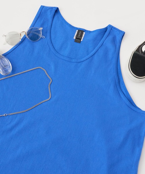 GILDAN(ギルダン)の「【GILDAN / ギルダン】USA ウルトラコットン タンクトップ ノースリーブ綿100% 無地タンク G220(タンクトップ・メンズ・グレー/ホワイト/ブラック/ネイビー/ロイヤルブルー/レッド・XL/S/M/L)」の5枚目の写真