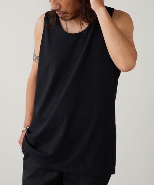 GILDAN(ギルダン)の「【GILDAN / ギルダン】USA ウルトラコットン タンクトップ ノースリーブ綿100% 無地タンク G220(タンクトップ・メンズ・グレー/ホワイト/ブラック/ネイビー/ロイヤルブルー/レッド・XL/S/M/L)」の2枚目の写真