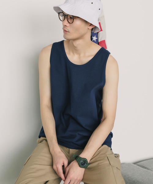 GILDAN(ギルダン)の「【GILDAN / ギルダン】USA ウルトラコットン タンクトップ ノースリーブ綿100% 無地タンク G220(タンクトップ・メンズ・グレー/ホワイト/ブラック/ネイビー/ロイヤルブルー/レッド・XL/S/M/L)」の7枚目の写真