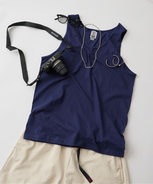 GILDAN(ギルダン)の「【GILDAN / ギルダン】USA ウルトラコットン タンクトップ ノースリーブ綿100% 無地タンク G220(タンクトップ・メンズ・グレー/ホワイト/ブラック/ネイビー/ロイヤルブルー/レッド・XL/S/M/L)」の8枚目の写真