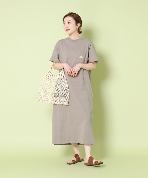 FREAK'S STORE(フリークスストア)の「【WEB限定】KELTY/ケルティ 別注ポケットTワンピース (カットワンピース)(ワンピース・レディース・オリーブ/ホワイト/ブラック/ベージュ/ラベンダー・フリ-)」の18枚目の写真