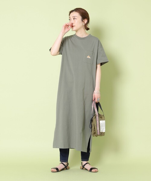 FREAK'S STORE(フリークスストア)の「【WEB限定】KELTY/ケルティ 別注ポケットTワンピース (カットワンピース)(ワンピース・レディース・オリーブ/ホワイト/ブラック/ベージュ/ラベンダー・フリ-)」の15枚目の写真