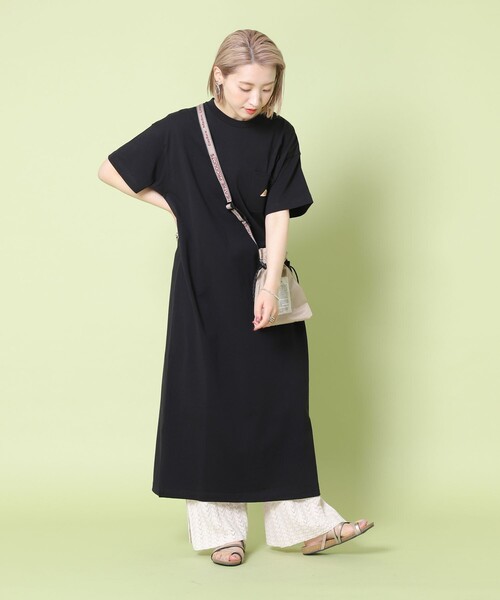 FREAK'S STORE(フリークスストア)の「【WEB限定】KELTY/ケルティ 別注ポケットTワンピース (カットワンピース)(ワンピース・レディース・オリーブ/ホワイト/ブラック/ベージュ/ラベンダー・フリ-)」の7枚目の写真