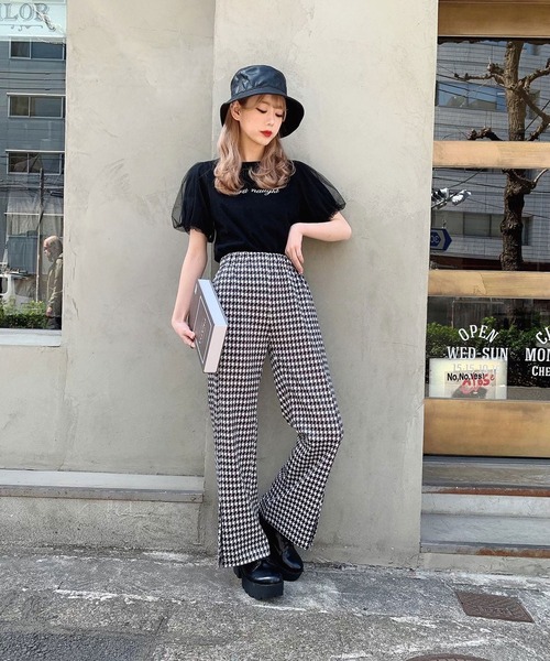 Voyage titty&Co.PETIT（ボヤージュティティアンドコープチ）の「【Voyage titty&Co.】チェックベルスリットPT（その他パンツ・レディース・ブラック・SMALL/MEDIUM）」の8枚目の写真