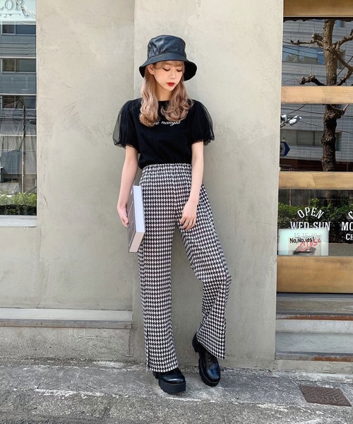 Voyage titty&Co.PETIT（ボヤージュティティアンドコープチ）の「【Voyage titty&Co.】チェックベルスリットPT（その他パンツ・レディース・ブラック・SMALL/MEDIUM）」の9枚目の写真